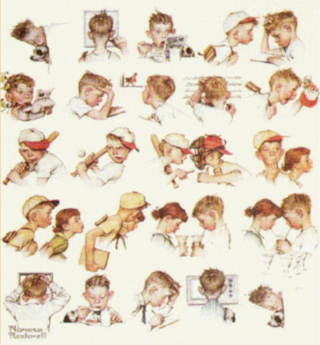 A Day in the Life of a Boy, Norman Rockwell