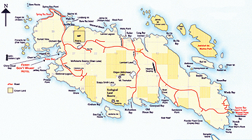 Map of Lasqueti Island