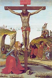 The Crucifixion with St. Mary Magdalen (c. 1500), Luca Signorelli, Oil on canvas (247 x 165 cm), Uffizi, Florence