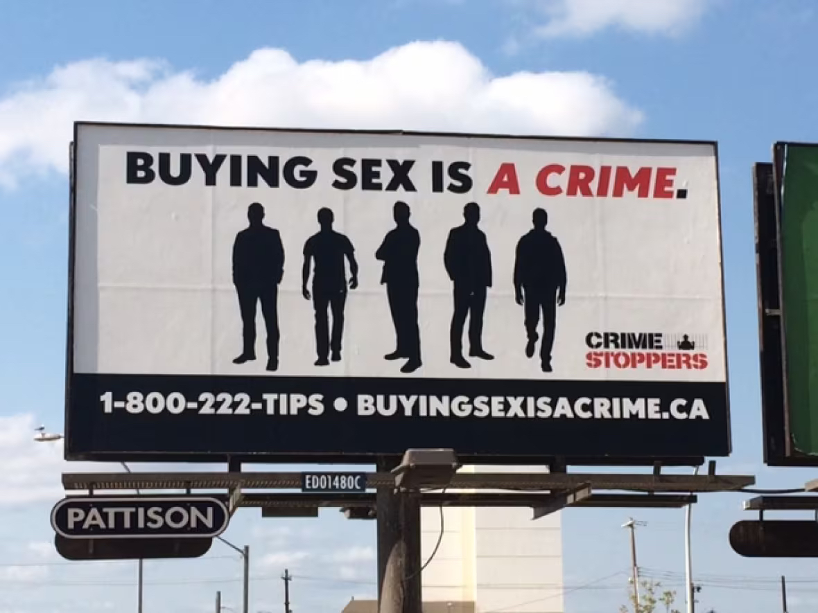 This billboard, located in Edmonton's Ice District, is part of a national awareness campaign. (Susan Holtby)