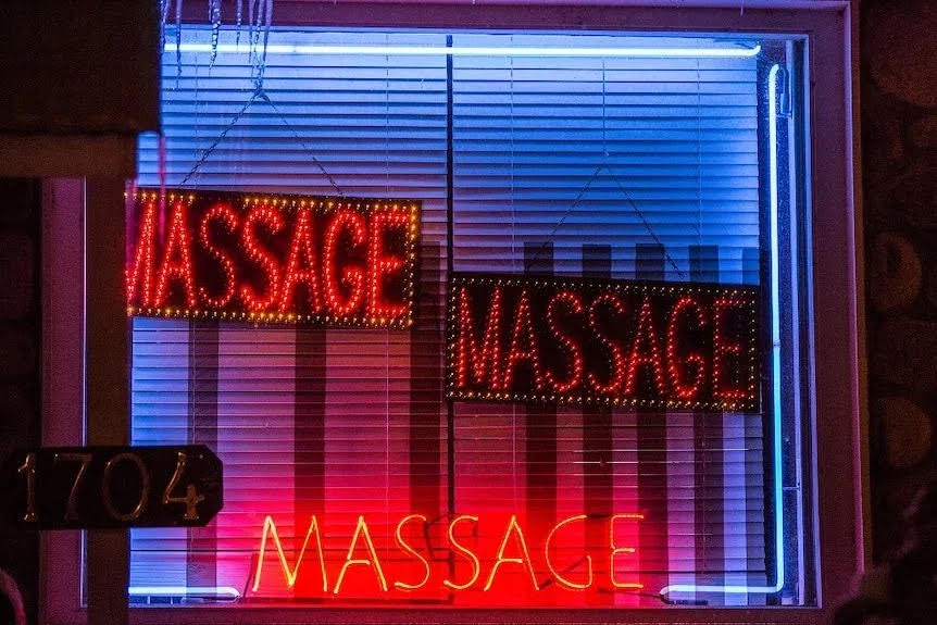 Massage sign. Google