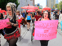 Sex Workers hold a National Day of Action in Toronto Saturday, June 8, 2013. PHOTO: Stan Behal/QMI Agency