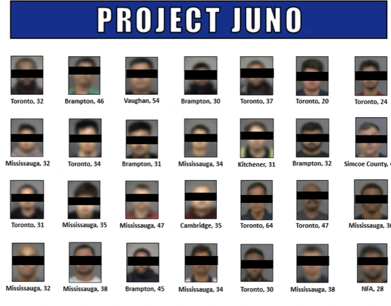 SEX TRAFFICKING STING: THE SUSPECTS. PEEL REGIONAL POLICE