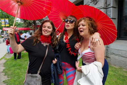 Sex workers, supporters march in Vancouver ahead of Supreme Court hearing in Ottawa. PHOTO: Arlen Redekop, Png, The Province.