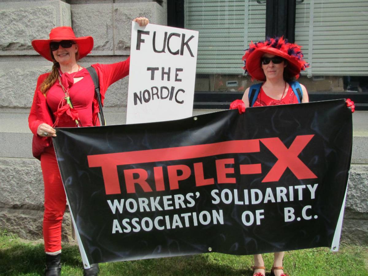 The Triple-X Workers' Solidary Association of B.C. is one of the organizers of the march. Photo: Charlie Smith