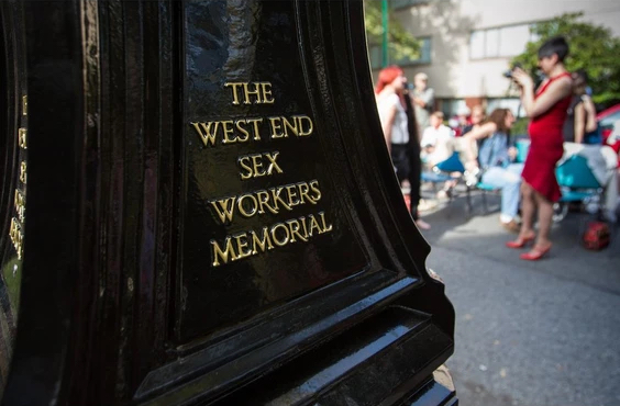 A memorial dedicated to prostitutes in the West End of Vancouver was dedicated Sept. 16. PHOTO: Ben Nelms/National Post