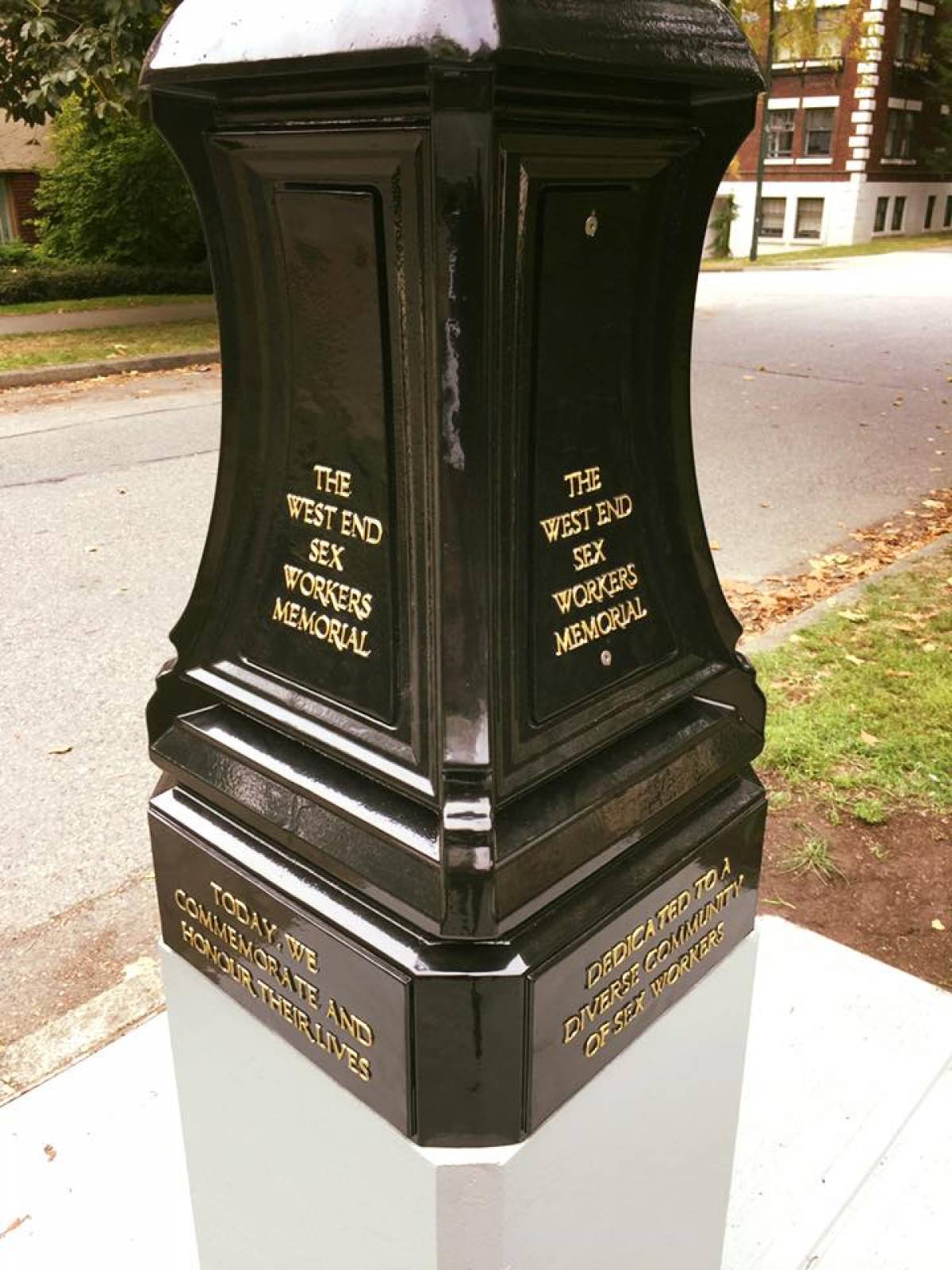 A ceremony was held on September 16 to unveil the West End Sex Workers Memorial on Jervis Street. PHOTO: WISH Drop-In Centre Society