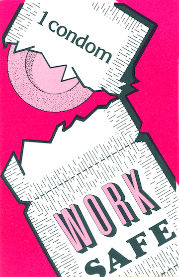 Work Safe pamphlet, Alliance for the Safety of Prostitutes, 1987