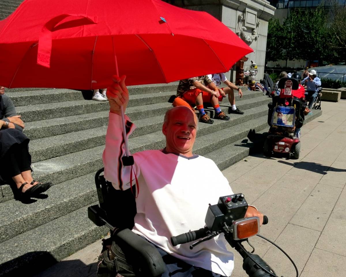 Patrick Clark, a man with cerebral palsy who has patronized sex workers, told the Straight in 2015 that he didn't want to be driven underground by the Harper government's new law criminalizing what he had done in the past. PHOTO: Charlie Smith