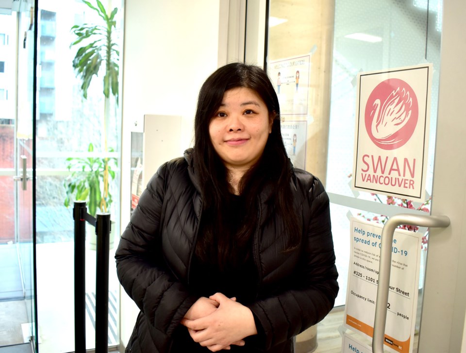 SWAN helps migrant and immigrant women working in the sex trade. Judy Lee is an outreach worker at the agency that advocates for labour and legal protections for sex workers. PHOTO: Maria Rantanen