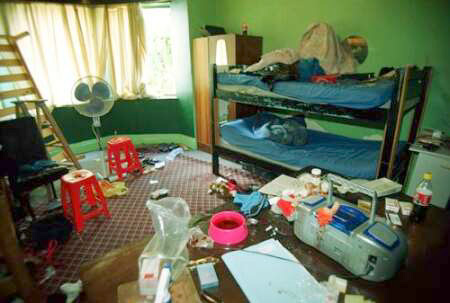 One of the rooms in the house where the murders took place. Photo: Die Burger