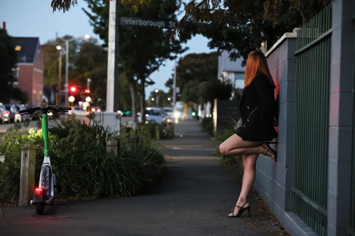 Christchurch sex worker Hayley says a memorial plaque reminds her to stay alert to possible dangers. Photo: Chris Skelton/Stuff Digital