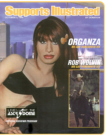 Supports Illustrated Cover. Model: Organza; Design: Will Pritchard. October 1999. Photo: Timothy B. Chisolm.