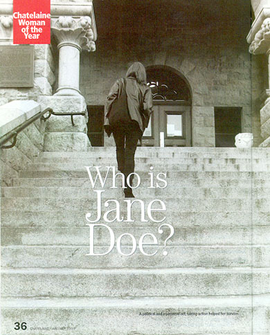 Jane Doe: Chatelaine's 