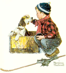 A Boy and his Dog: Boy meets Dog, Norman Rockwell