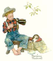 A Boy and his Dog: Mysterious Malady, Norman Rockwell