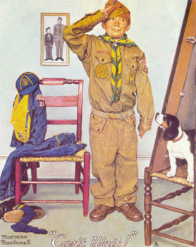 Can't Wait, Norman Rockwell