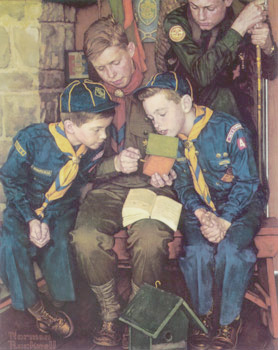 Boy Scouts: The Right Way, Norman Rockwell